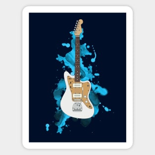 Offset Style Electric Guitar White Blonde Color Sticker